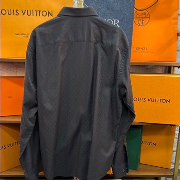 Bugatchi Black Casual Shirt with Pointed Collar - Picture 6 of 8